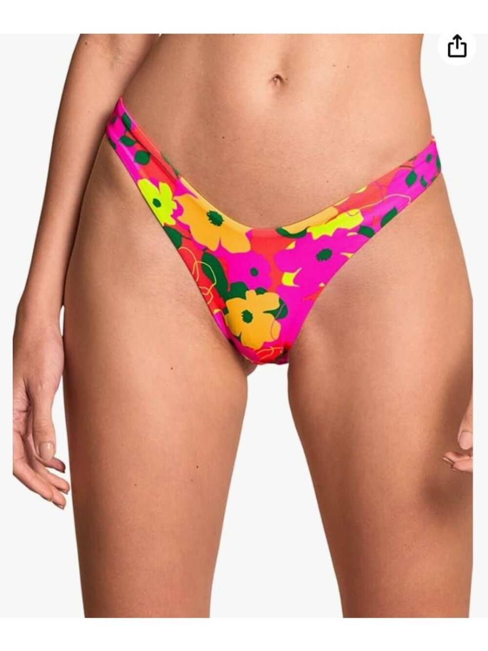 New Maaji Women's Size S Crayonflower Splendour High Leg Bikini Bottom *Stains*